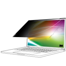 3M Bright Screen Privacy Filter for 14in Full Screen Laptop, 16:10, BP140W1E