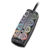 Kensington K62691NA surge protector Multicolour 8 AC outlet(s) 2.4 m