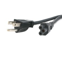 StarTech.com 3ft (1m) Laptop Power Cord, NEMA 5-15P to C5 (Clover Leaf), 10A 125V, 18AWG, Laptop Replacement Cord, Printer...