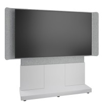 Middle Atlantic Products FM-DS-6675FS-DD8W TV mount/stand 190.5 cm (75') Grey, Silver, White