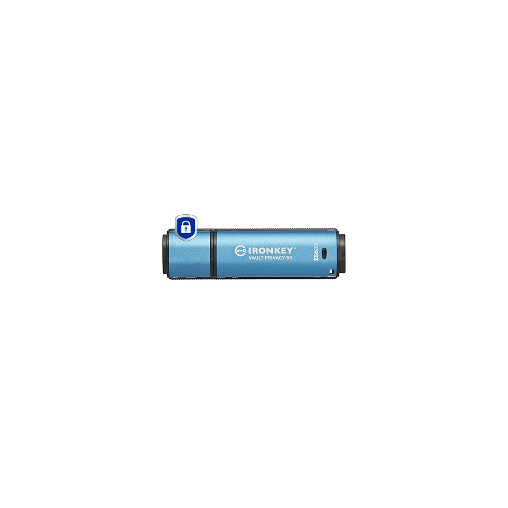 Kingston Technology IronKey 256GB Vault Privacy 50 AES-256 Encrypted, FIPS 197