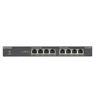 NETGEAR GS308PP Unmanaged Gigabit Ethernet (10/100/1000) Power over Ethernet (PoE) Black