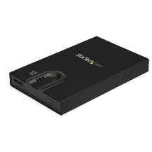 StarTech.com Biometric Enclosure - Encrypted USB 3.0 2.5' SATA Hard Drive Enclosure - Fingerprint/Password Access - 256-bit...