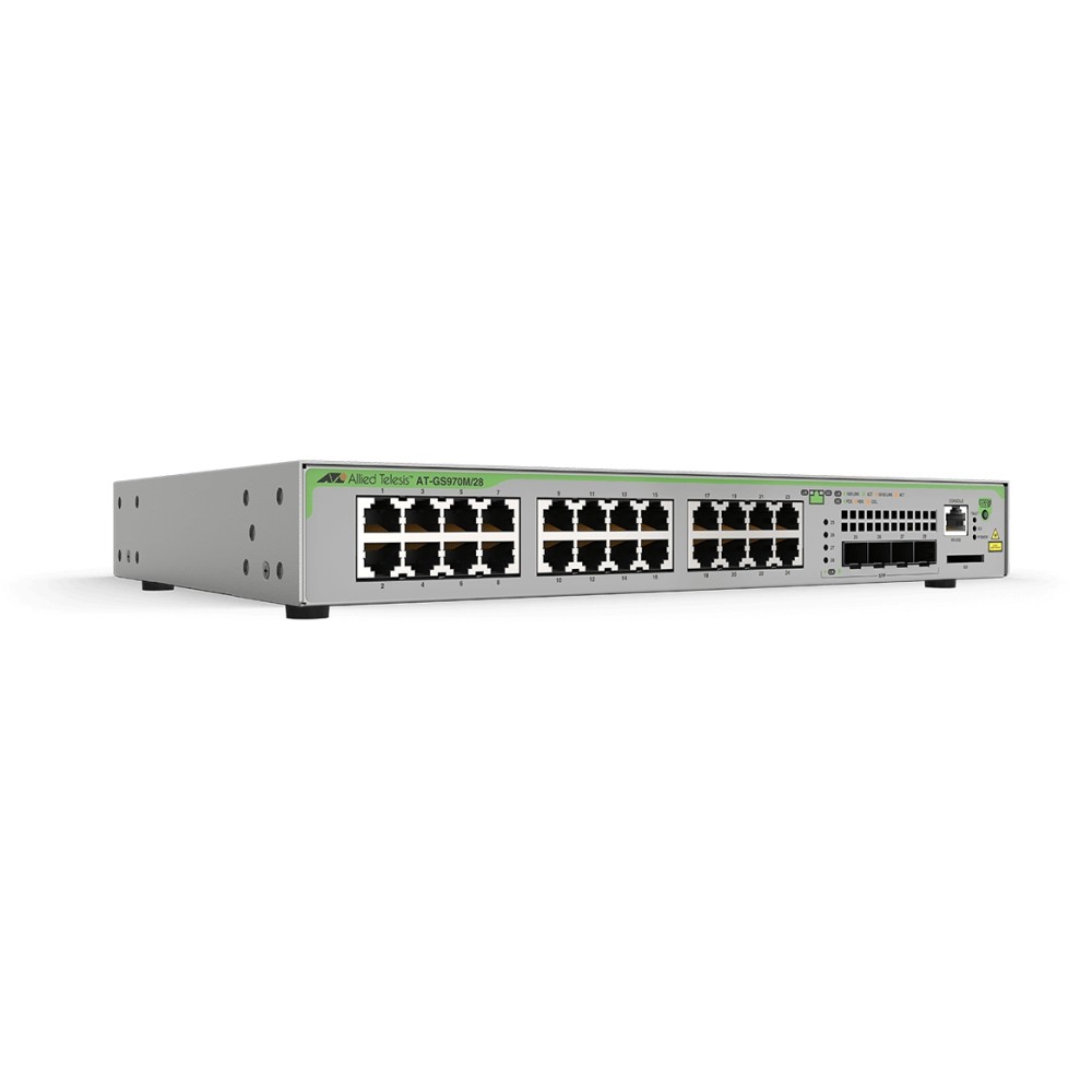 Allied Telesis GS970M/28 Managed L3 Gigabit Ethernet (10/100/1000) Grey Allied Telesis GS970M/28 Managed L3 Gigabit Ethernet (10/100/1000) Grey