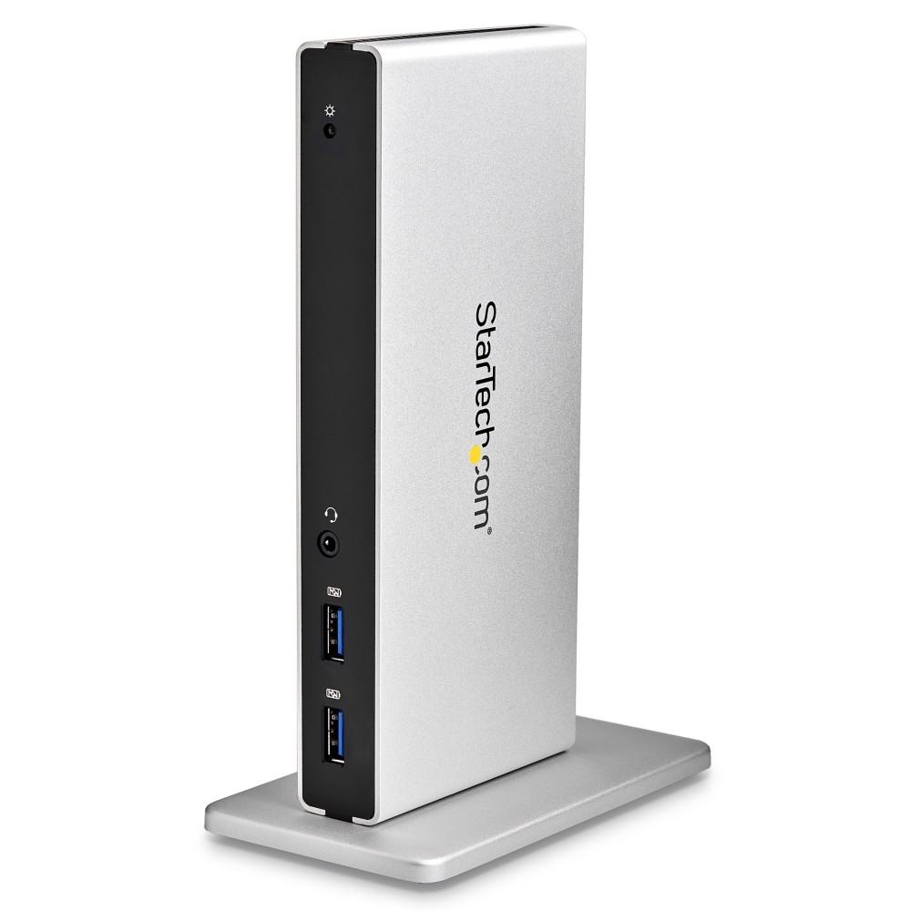 StarTech.com Dual-Monitor USB 3.0 Docking Station with DVI and Vertical Stand StarTech.com Dual-Monitor USB 3.0 Docking Station with DVI and Vertical Stand