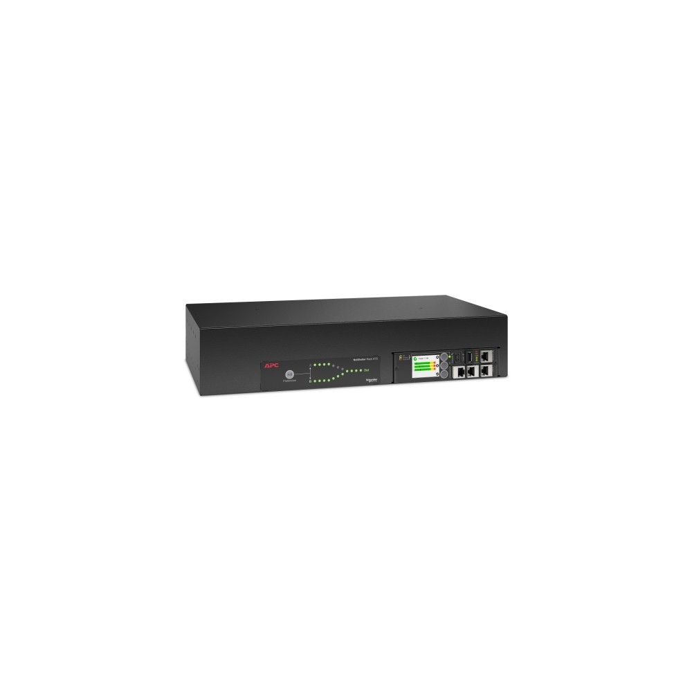 APC NetShelter Rack Automatic Transfer Switch, 2U, 30A, 120V, 2 L5-30P IN, 16 5-20R OUT, 50/60Hz