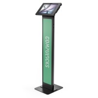 Compulocks iPad Air M2 11' (2024), Apex Enclosure Brandable Floor Stand - Black