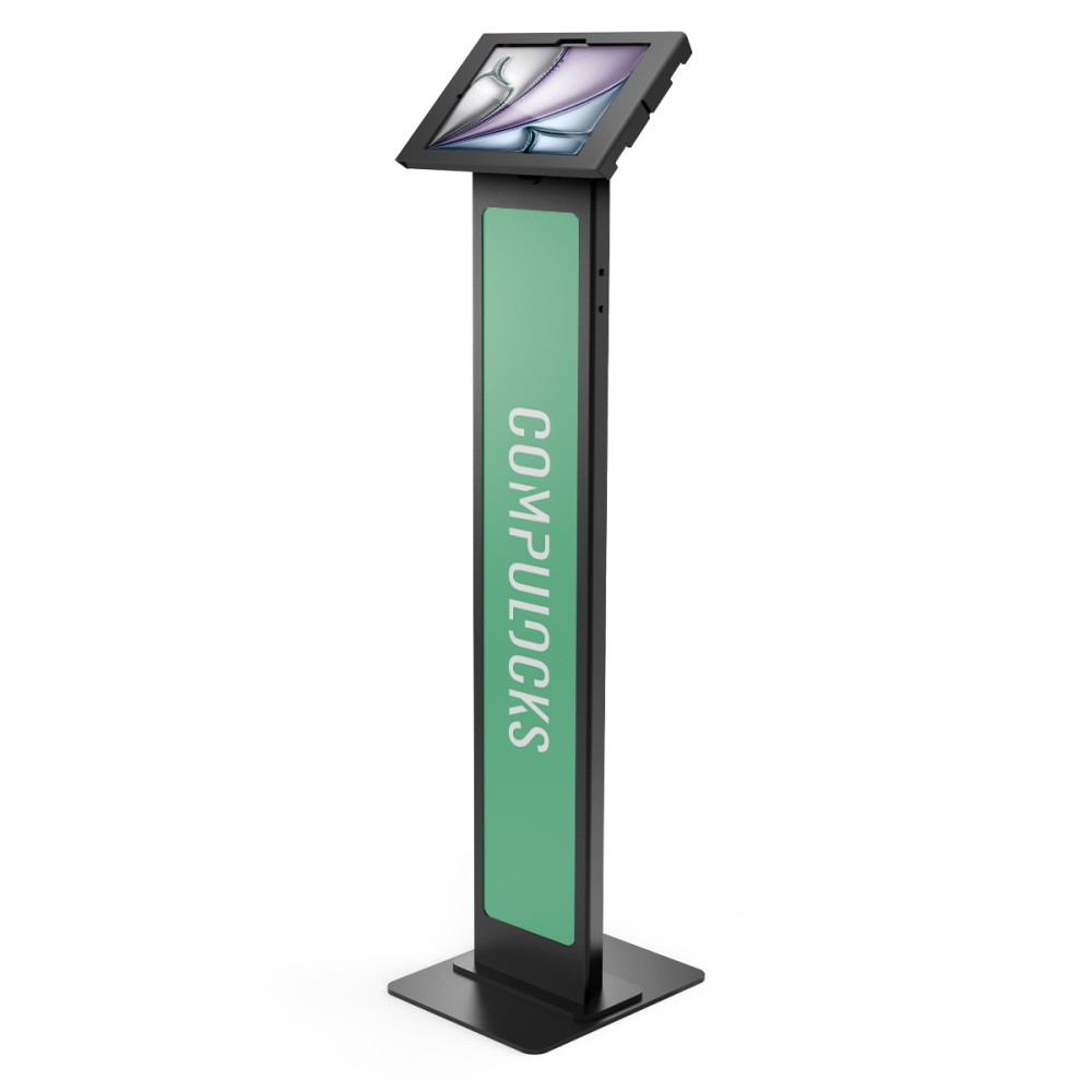 Compulocks iPad Air M2 11' (2024), Apex Enclosure Brandable Floor Stand - Black Compulocks iPad Air M2 11' (2024), Apex Enclosure Brandable Floor Stand - Black