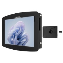 Compulocks Surface Pro 8-10 Space Enclosure Wall Mount Plus Hub Black