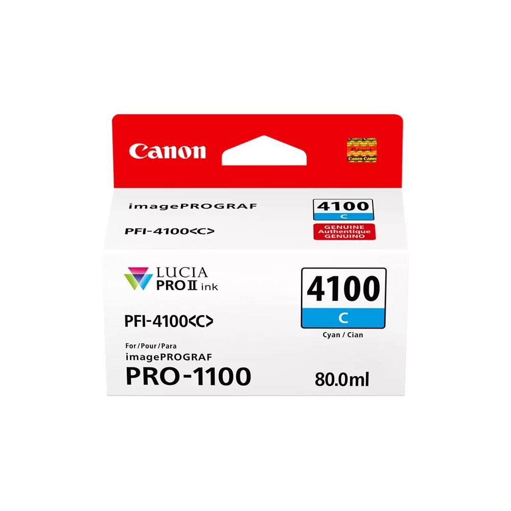 Canon LUCIA PRO II PFI-4100 Cyan Ink Tank