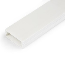 StarTech.com Solid Cable Management Raceway with Adhesive Tape & Cover, 1-1/4'(32mm)W x 3/8'(11mm)H - 3ft(1m) length, PVC...