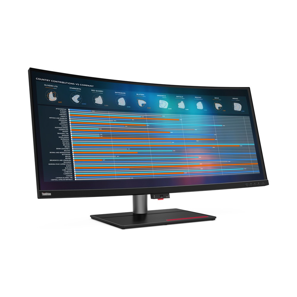 Lenovo ThinkVision P40w-20 LED display 100.8 cm (39.7') 5120 x 2160 pixels Black