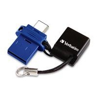 Verbatim Store ‘n’ Go Dual 64 GB USB flash drive USB Type-A / USB Type-C 3.2 Gen 1 (3.1 Gen 1) Blue