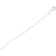StarTech.com 6'(15cm) Cable Ties with Mounting Hole - 1/8'(3mm) wide, 1-1/2'(40mm) Bundle Dia. 40lb(18kg) Tensile Strength...