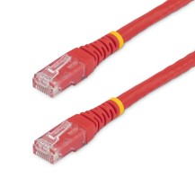 StarTech.com 5ft CAT6 Ethernet Cable - Red CAT 6 Gigabit Ethernet Wire -650MHz 100W PoE RJ45 UTP Molded Network/Patch Cord...