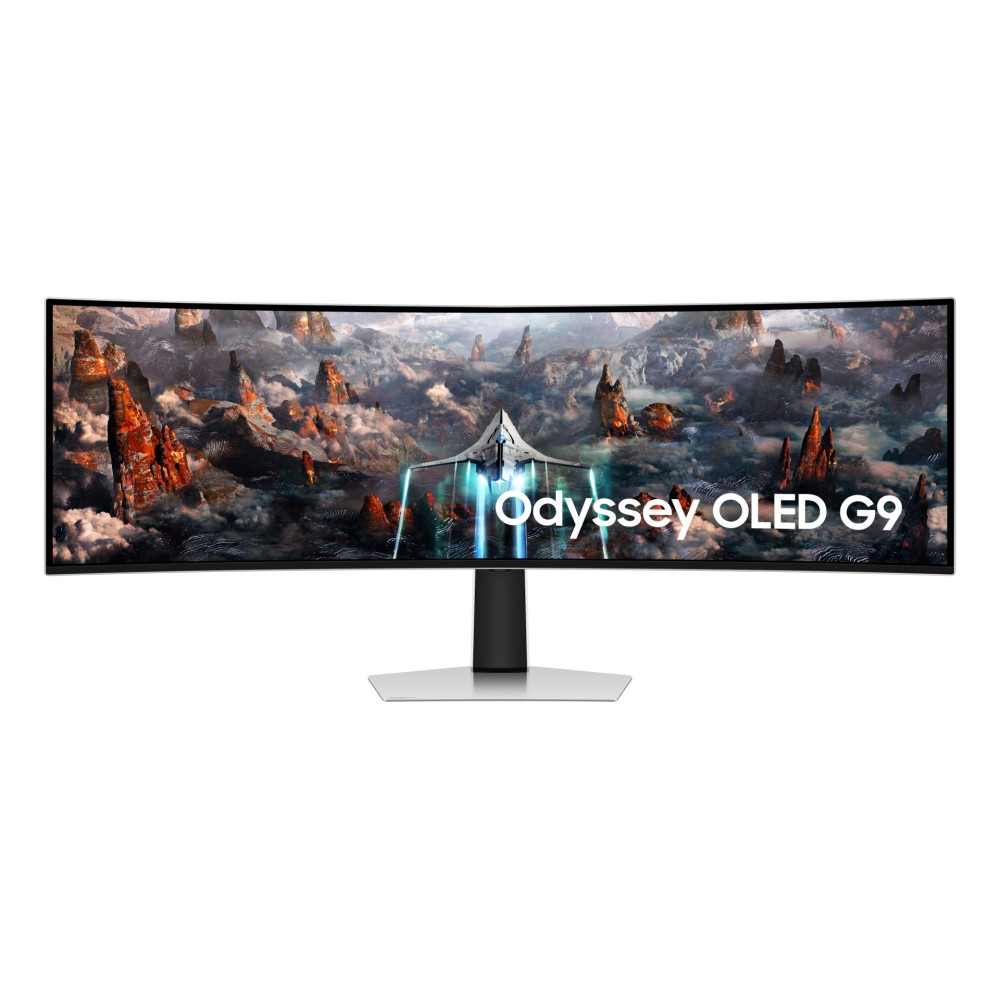 Samsung LS49CG932SNXZA computer monitor 124.5 cm (49') 5120 x 1440 pixels Dual QHD OLED Silver Samsung LS49CG932SNXZA computer monitor 124.5 cm (49') 5120 x 1440 pixels Dual QHD OLED Silver