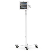 Compulocks iPad Pro M4 13' (2024), Apex Enclosure Rolling Cart - Rise Freedom Extended White