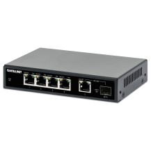 Intellinet 5-Port Gigabit Ethernet PoE+ Switch with SFP Port, Four PSE PoE Ports, IEEE 802.3at/af (PoE+/PoE) Compliant, PoE...
