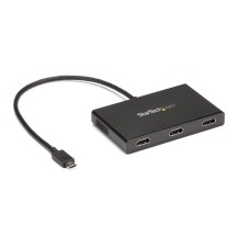 StarTech.com 3-Port Multi Monitor Adapter - USB-C to 3x HDMI Video Splitter - USB Type-C to HDMI MST Hub - Dual 4K 30Hz or...