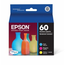 Epson 60 ink cartridge 3 pc(s) Original Standard Yield Cyan, Magenta, Yellow