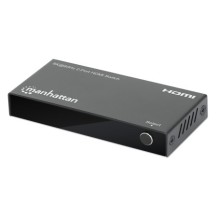 Manhattan HDMI Switch 2-Port, 8K@60Hz, Connects x2 HDMI sources to x1 display, Automatic Switching, Includes Micro-USB to USB...