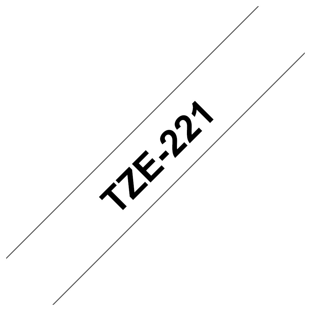 Brother TZE-221 label-making tape Black on white Brother TZE-221 label-making tape Black on white