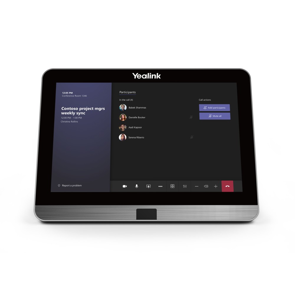 Yealink MTouch II 20.3 cm (8') 1280 x 800 pixels