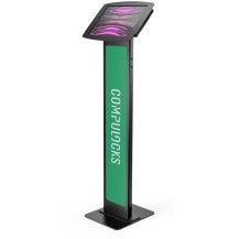 Compulocks iPad Pro 12.9' (3-6th Gen) Space Enclosure Brandable Floor Stand Black