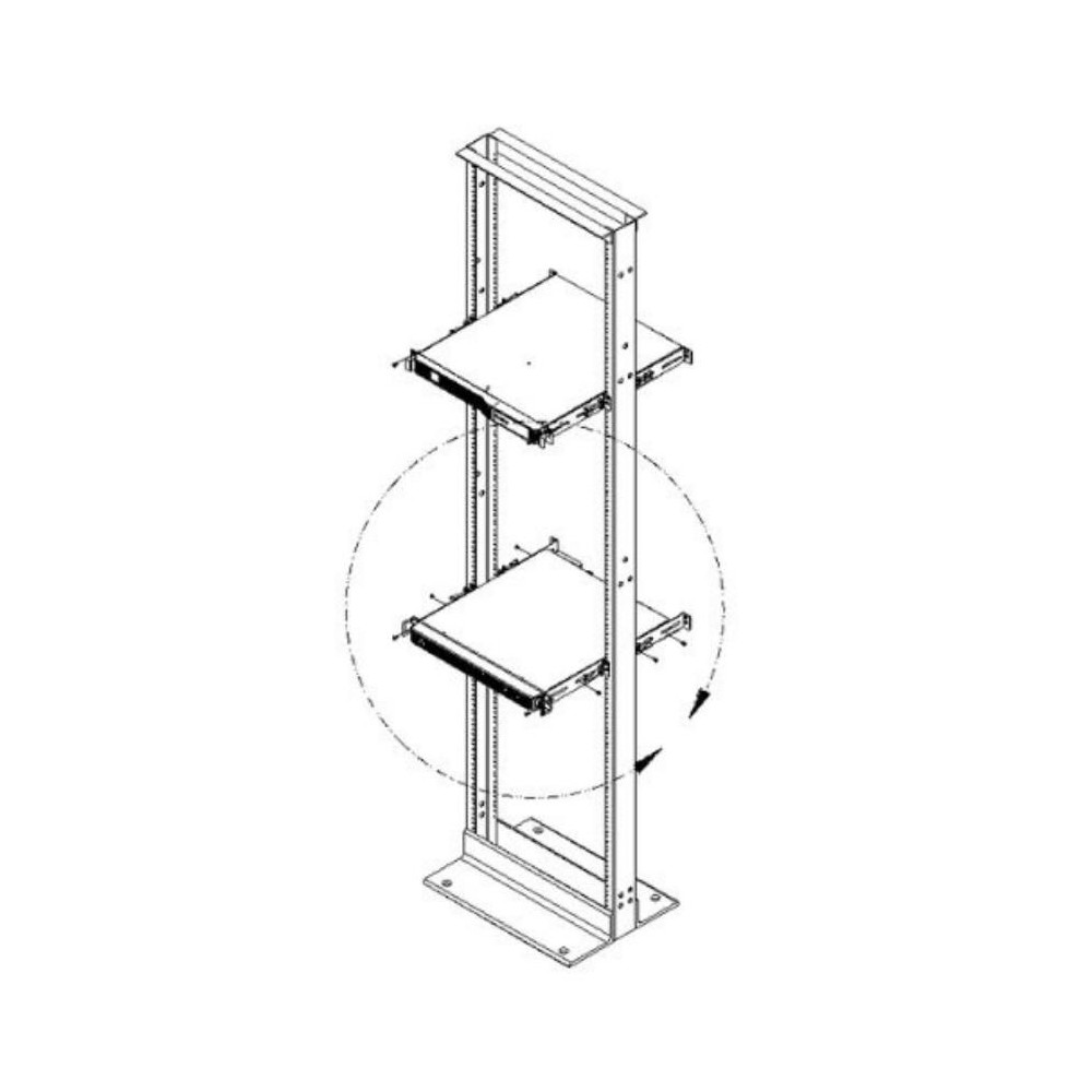 Vertiv Liebert 1U 2-Post Rack Mount Kit for use with 1U PSI5 UPS and 1U GXT5 EBC Vertiv Liebert 1U 2-Post Rack Mount Kit for use with 1U PSI5 UPS and 1U GXT5 EBC
