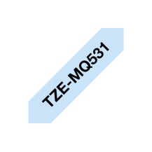 Brother TZEMQ531 label-making tape Black on blue TZe