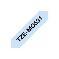Brother TZEMQ531 label-making tape Black on blue TZe