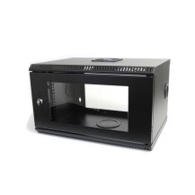 StarTech.com 2-Post 6U Wall Mount Network Cabinet with Acrylic Door, 19' Wall-Mounted Server Rack for Data / AV / Electronics...