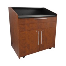Middle Atlantic Products L5KCB2SFTASZP001 Lectern Black, Wood