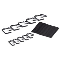 APC NetShelter Cable Management, Rings, Set of 5 small and 5 large, Black
