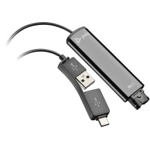 Poly DA75 USB to QD Black Adapter TAA