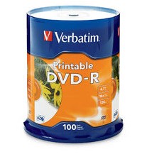 Verbatim DVD-R InkJet 4.7 GB 100 pc(s)