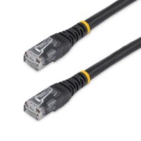 StarTech.com 3ft CAT6 Ethernet Cable - Black CAT 6 Gigabit Ethernet Wire -650MHz 100W PoE RJ45 UTP Molded Network/Patch Cord...