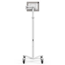 Compulocks Universal Invisible Mount Medical Rolling Cart Extended White