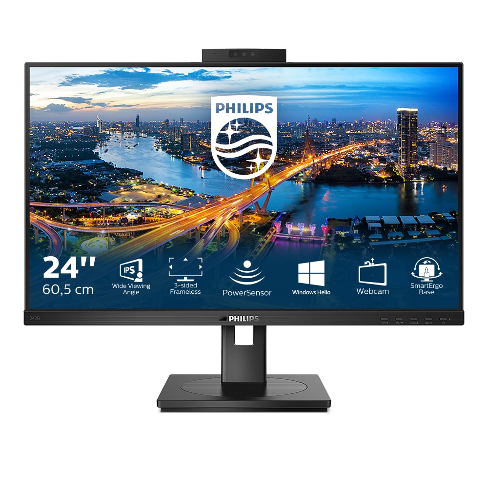 Philips B Line 242B1H/75 LED display 60.5 cm (23.8') 1920 x 1080 pixels Full HD LCD Black