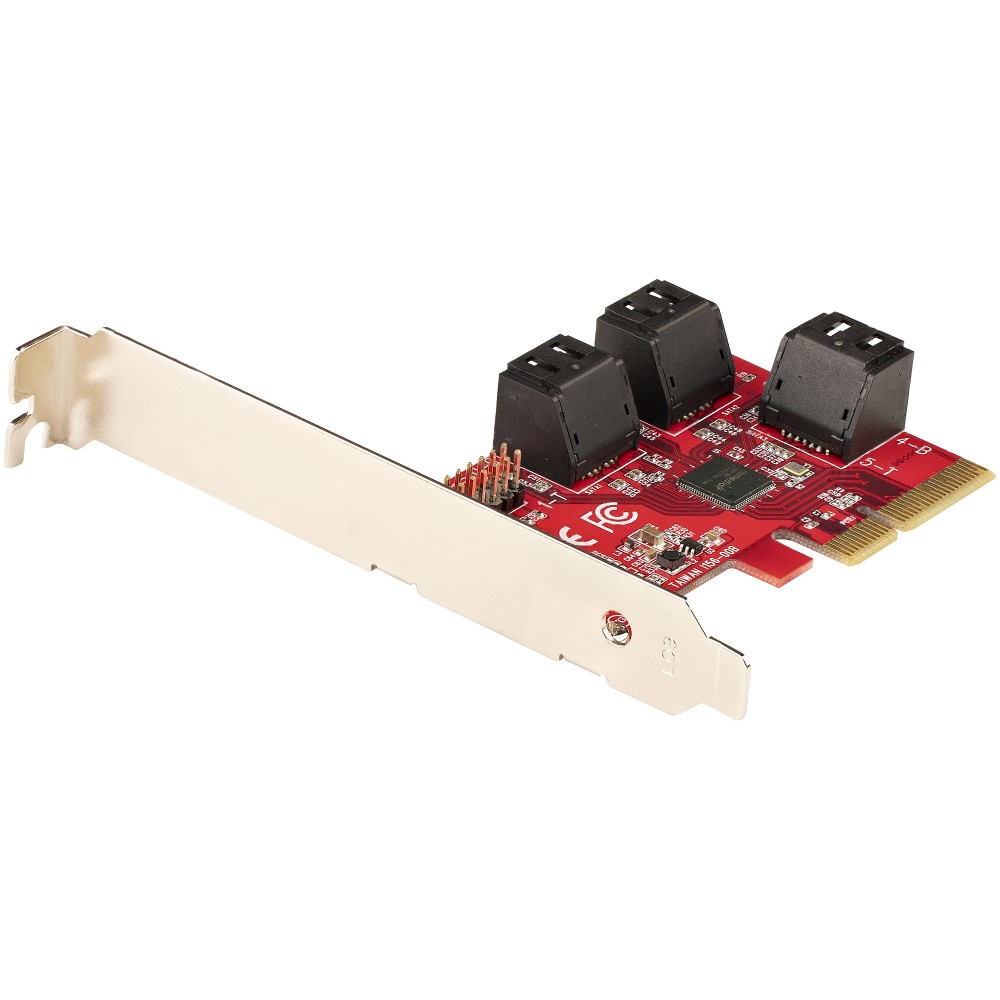 StarTech.com SATA PCIe Card - 6 Port PCIe SATA Expansion Card - 6Gbps - Low/Full Profile - Stacked SATA Connectors - ASM1166... StarTech.com SATA PCIe Card - 6 Port PCIe SATA Expansion Card - 6Gbps - Low/Full Profile - Stacked SATA Connectors - ASM1166...