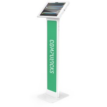 Compulocks iPad Pro M4 13' (2024), Apex Enclosure Brandable Floor Stand - White