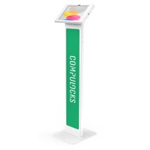 Compulocks iPad 10.9' 10th Gen Swell Enclosure Brandable Floor Stand White