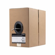 StarTech.com Bulk Cat 5e Ethernet Cable - 1000 ft. - Solid - Plenum CMP - Gray - TAA Compliant