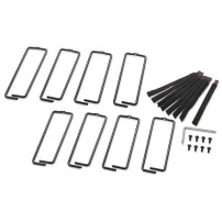 APC NetShelter Cable Management, Vertical Cable Manager, Rings, for NetShelter 750 and 800mm W Enclosures, Set of 8, 76 x 19...