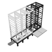 Middle Atlantic Products Raised Floor Support Angles 1 Bay for MRK 42'
