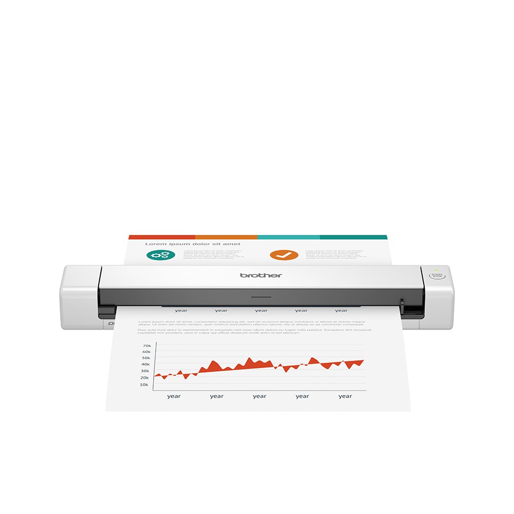 Brother DS-640 scanner Handheld scanner 1200 x 1200 DPI A4 Black, White Brother DS-640 scanner Handheld scanner 1200 x 1200 DPI A4 Black, White