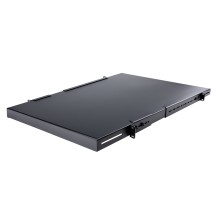 StarTech.com 1U 4-Post Adjustable Server Rack Mount Shelf - 330lbs(150 kg) - 19.5 to 38in Adjustable Mounting Depth Universal...