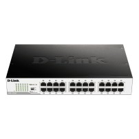 D-Link DGS-1024D network switch Unmanaged Gigabit Ethernet (10/100/1000) 1U Black, Silver