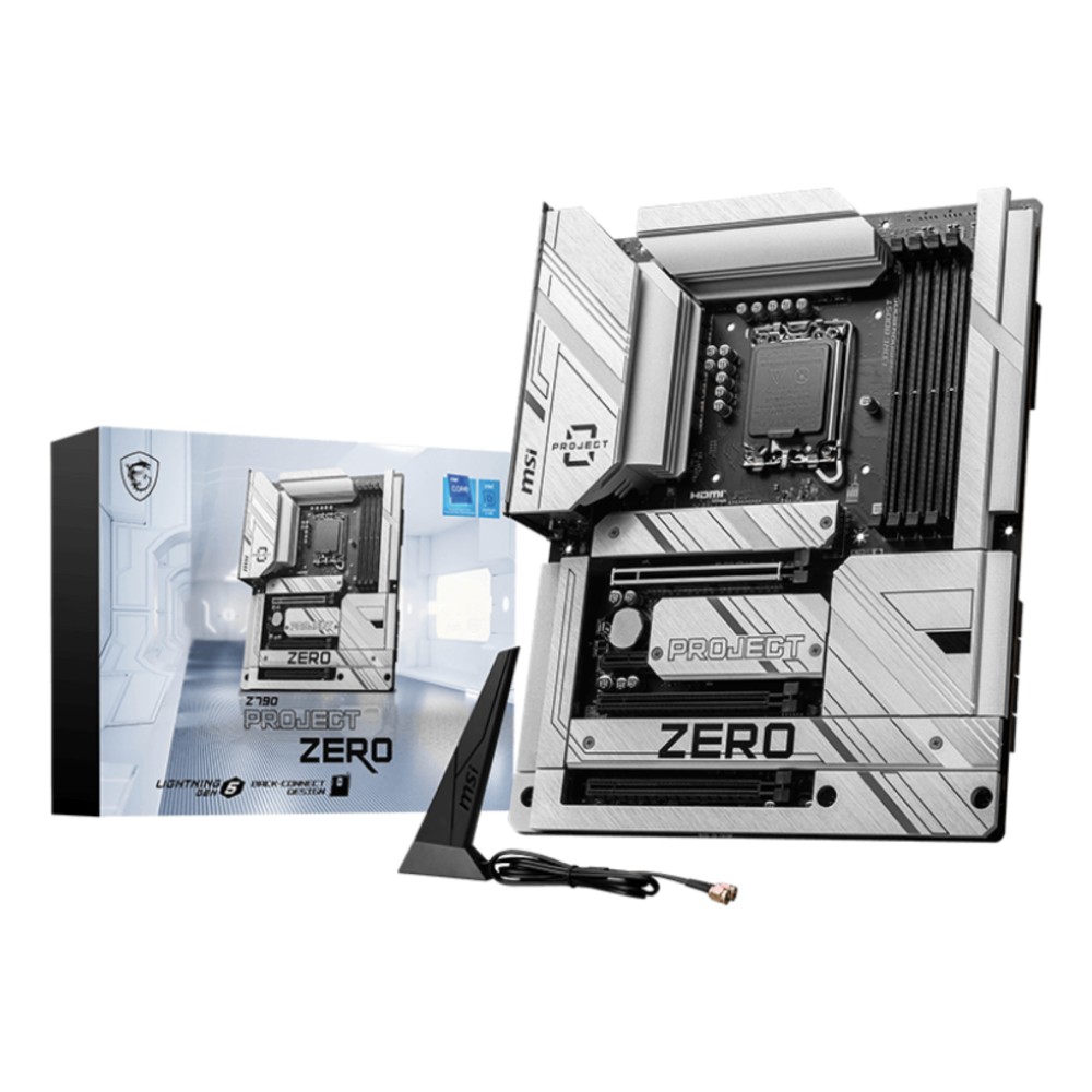 MSI Z790 PROJECT ZERO motherboard Intel Z790 LGA 1700 ATX MSI Z790 PROJECT ZERO motherboard Intel Z790 LGA 1700 ATX