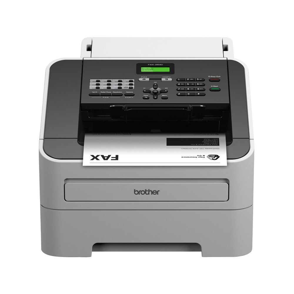 Brother FAX-2840 fax machine Laser 33.6 Kbit/s A4 Black, Grey Brother FAX-2840 fax machine Laser 33.6 Kbit/s A4 Black, Grey